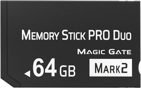 شريحة ذاكرة أصلية سعة 16 جيجابايت Pro Duo MARK2، شريحة ذاكرة ثنائية عالية السرعة متوافقة مع ملحقات PSP1000 2000 3000 وبطاقات ذاكرة الكاميرا الرقمية (أسود - 16 جيجابايت) in Kuwait