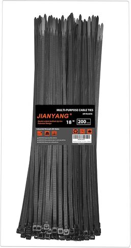 Zip Ties Assorted Size,8+12+14+18 Inch Double Sided Toothed,100 LBS Tensile Strength Heavy Duty Cable Wire Ties With Self-Locking Adjustable More Durable Nylon Tie Wraps for Indoor Outdoor（400 Pack） in Saudi Arabia