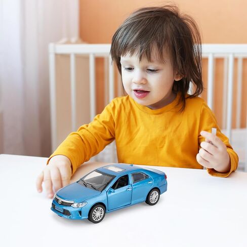 Toy Car Compatible for 1：32 Camry Model Car, Pull Back Diecast Collectible Car with Sounds＆Lights for Kids Boys Girls and Adults, Gift White in Saudi Arabia