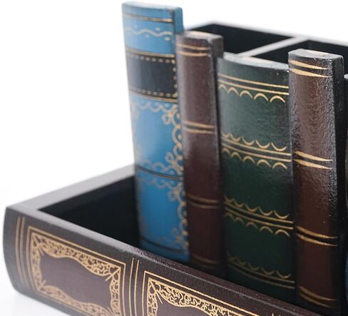 DreamsEden خمر حامل القلم مكتبة كتاب تصميم العلبة الخشبية حامل قلم رصاص الزخرفية حامل الفن الحرفية منظم مكتب للوازم المكتبية، والرفوف، كونترتوب، الجدول in Saudi Arabia