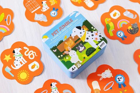 Petit Collage: Pet Jumble Card Game | The Fast Reaction Card Game | Comes in a Travel Tin | Easy to Play for Kids 4+ in Saudi Arabia