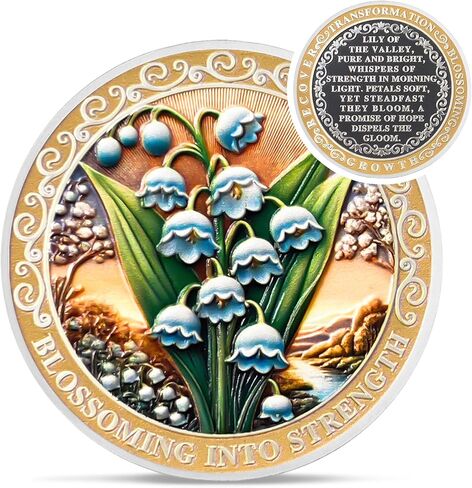 Pretty March Birth Flower Sobriety Coin - Daffodil 3 Birth Month Flower AA Coins - Recovery Addiction NA AA Chips and Medallions - 1-12 Months Narcotics Alcoholics Anonymous Gifts for Women Men in Kuwait