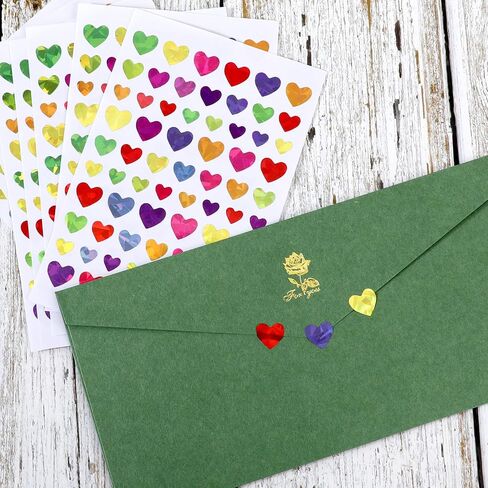 4140 Pcs Small Holographic Heart Stickers Glitter Mini Foil Behavior Reward Stickers DIY Decoration Sparkly Stickers for Behavior Reward Chart in Saudi Arabia