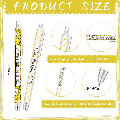 Jetec 48 Pcs Bee Pens Gifts Inspirational Cute Ballpoint Pens Bulk Motivational Employee Appreciation Black Ink for Bee Lovers Thank You Gifts in Kuwait