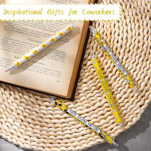 Jetec 48 Pcs Bee Pens Gifts Inspirational Cute Ballpoint Pens Bulk Motivational Employee Appreciation Black Ink for Bee Lovers Thank You Gifts in Kuwait