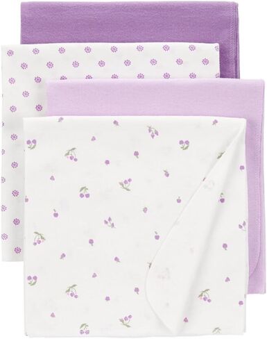 Carter's Baby 4-Pack Receiving Blankets (Purple) in Saudi Arabia