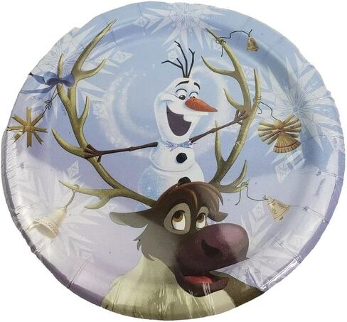 Unique Frozen Olaf Birthday Party Supplies Bundle includes Dessert Cake Paper Plates - 16 Count in Saudi Arabia