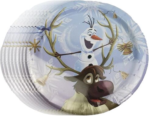 Unique Frozen Olaf Birthday Party Supplies Bundle includes Dessert Cake Paper Plates - 16 Count in Saudi Arabia