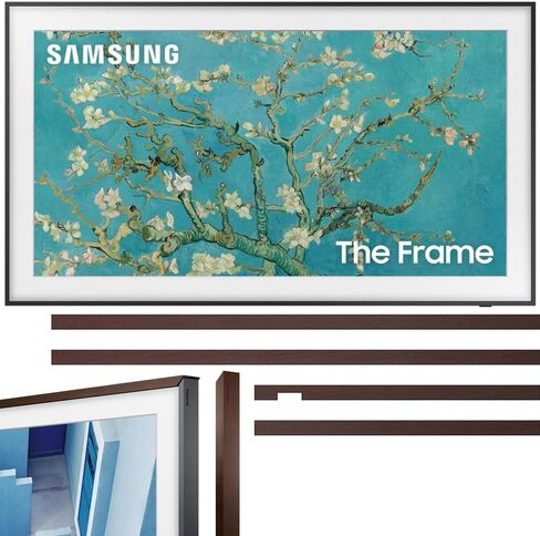 SAMSUNG QN55LS03DAFXZA 55 inch The Frame QLED 4K Smart TV 2024 Bundle 55 inch The Frame Customizable Bezel Modern Brown in Saudi Arabia