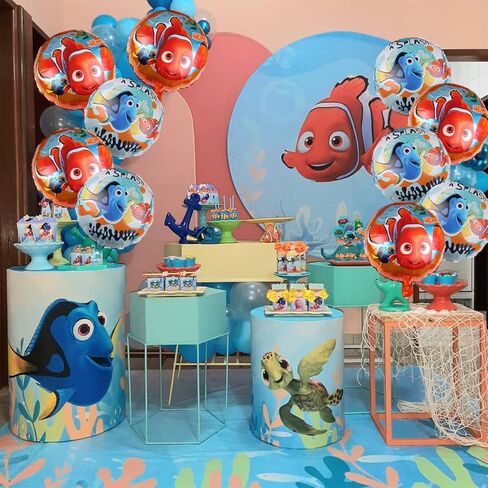 10 قطعة بالون العثور على نيمو مستلزمات الحفلات، كبير 18 بوصة من فيلم الألومنيوم بالون مستلزمات حفلات أعياد الميلاد in Kuwait