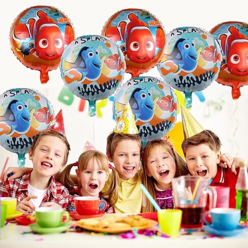 10 قطعة بالون العثور على نيمو مستلزمات الحفلات، كبير 18 بوصة من فيلم الألومنيوم بالون مستلزمات حفلات أعياد الميلاد in Kuwait