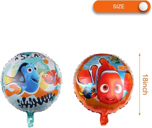 10 قطعة بالون العثور على نيمو مستلزمات الحفلات، كبير 18 بوصة من فيلم الألومنيوم بالون مستلزمات حفلات أعياد الميلاد in Kuwait