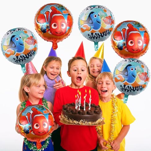 10 قطعة بالون العثور على نيمو مستلزمات الحفلات، كبير 18 بوصة من فيلم الألومنيوم بالون مستلزمات حفلات أعياد الميلاد in Kuwait