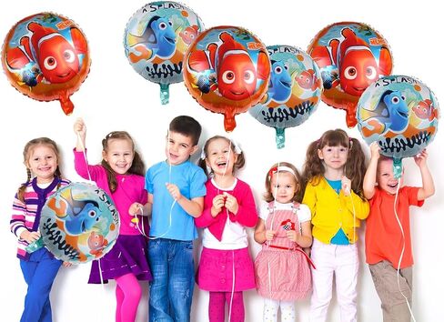 10 قطعة بالون العثور على نيمو مستلزمات الحفلات، كبير 18 بوصة من فيلم الألومنيوم بالون مستلزمات حفلات أعياد الميلاد in Kuwait