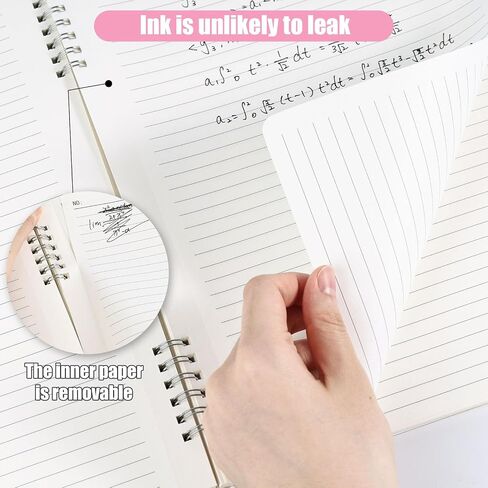 Black Spiral Notebook, Flexible Cover A4 Spiral Notepad College Ruled Pages 80 Sheet/160 Pages in Saudi Arabia