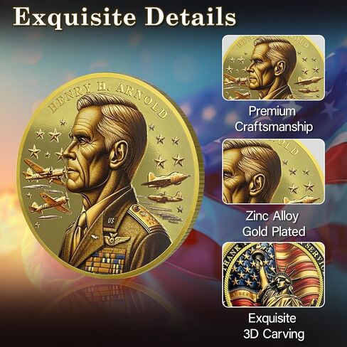 Military Challenge Coins - Thank You for Your Service Veteran Challenge Coin Military Appreciation Gifts for Veterans Army Navy USMC (George Catlett Marshall) in Kuwait