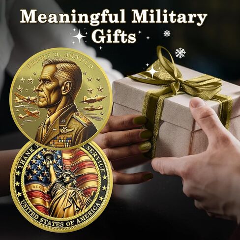 Military Challenge Coins - Thank You for Your Service Veteran Challenge Coin Military Appreciation Gifts for Veterans Army Navy USMC (George Catlett Marshall) in Kuwait