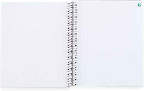 Erin Condren 8.5" X 11" Spiral Bound Dot Grid Notebook - Abstract Circles, 160 Dot Grid Page Note Taking & Writing Notebook, 80 Lb, Thick Paper, Stickers Included in Saudi Arabia