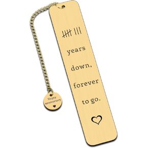 7 Year Anniversary Copper Gifts for Him Her Wedding Gifts for Husband from Wife for 7 Anniversary Copper Anniversary Bookmark Gifts for Boyfriend Girlfriend 7th Anniversary Love Gift for 7 Year Couple