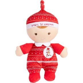 KIDS PREFERRED Rudolph The Red-Nosed Reindeer Baby’s First Christmas Doll, Christmas Holiday Toy, Boys & Girls 0 and up