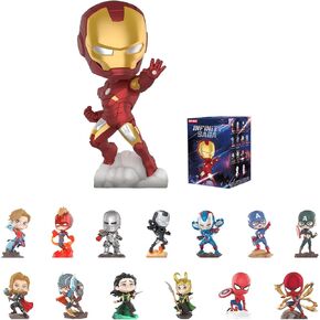 POP MART Marvel Infinity Saga Series Figures, Marvel Blind Box Figures, Random Design Action Figures Collectible Toys Home Decorations, Holiday Birthday Gifts, Single Box