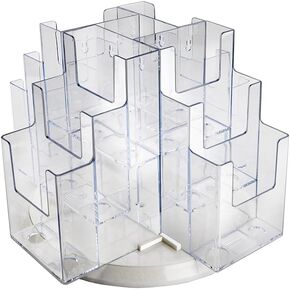 Azar Displays 252811 25281112-Pocket Revolving Trifold Brochure Holder