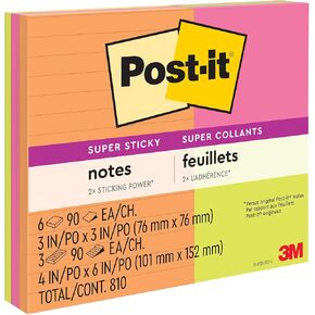 Post-it® Super Sticky Notes - Energy Boost Collection