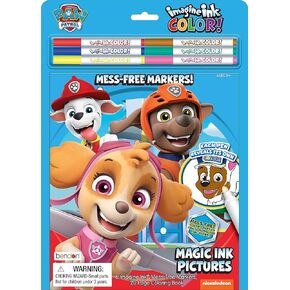 Nickelodeon Paw Patrol 20-Page Imagine Ink Imagine Color with 6 Mess Free Markers 48346