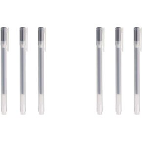 Muji Gel Ink Ball Point Pen, Black, 0.5mm, Pack of 3 (Japan Import), Set of 2