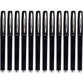 BaoKe Gel Ink Pens Rollerball Pens 1.0mm Medium Line, Box of 12 Pack, PC1848 (black)