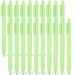 20Pcs Purple Ballpoint Pens Gel Ink Pens Retractable Comfortable Writing Pens Black Ink Medium Point 1.0 mm for Teacher Student