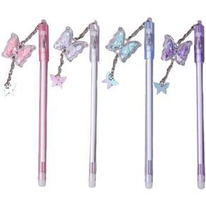HomeSoGood 4Pcs Cute Pendant Gel Ink Pen,Exam Pen School Stationery for School Office Supplies Students Gift