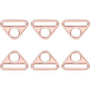 uxcell Triangle Buckle Adjuster, Triangle D Ring Adjuster Connector Swivel Clip for Strap Purse Backpack Bag Accessories