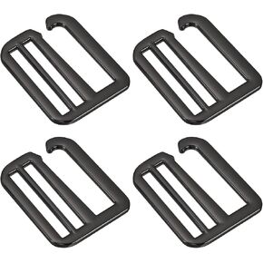 uxcell Metal G-Hook Webbing Buckles Adjustable Flat Tri-Glide Slide Buckles for Backpack Strap Webbing