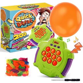 Quick Push Pop Game It Fidget Toys Pro with Balloon, Handheld Game Fast Puzzle Game Machine, Squeeze Poppet Sensory Fast Push Bubble Toy for Parties, Challenges and Trickery (Fast Push Game)