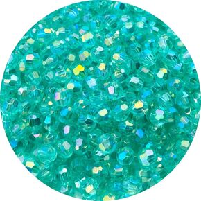 1000 PCS 6mm Acrylic Faceted Spacer Beads AB Color Glossy Round Loose Beads for Jewelry Making Bracelet Necklace Earring Ornament Wind Chimes Key Chains(Multicolor)