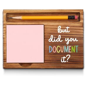 Funny Sticky Note Holder Appreciation Thank You Gifts for HR, Administrative Profession, Nurse, Special Education Teacher, Behavior Tech, Behavior Analyst Self-Stick Note Pad Holders GAA41