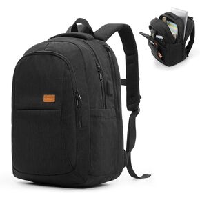 Travel Laptop Backpack for Men Women,Extra Large Laptop Backpacks with USB Charging Port Heavy Duty Backpack College Backpacks Airline Approved Business Work Computer Bag Fits 17 Inch Laptops Black