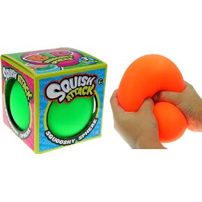 JA-RU Giant Stress Balls (1 Ball Assorted Color) Slow Rising Squishy Sensory Fidget Toys for Kids. Squeeze Balls for Hand Therapy. Anger Management Toys. Party Favors. 5567-1s
