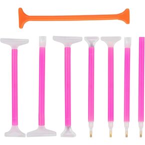 AUEAR, 8 Pack 5D Art Embroidery Pen Set Tools for DIY Craft Decoration