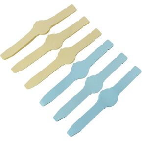 6 عبوات من الملاحظات اللاصقة على شكل ساعة، ملاحظات لاصقة ملونة قوية الالتصاق يمكن ارتداؤها، 50 ورقة لكل وسادة in Kuwait