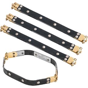 Framendino, 4 Pack 7.07"x1.8" Metal Internal Flex Frames, Hexagon Lock Frame Kiss Lock Clasp Bag Frame Hardware Replacements for DIY Purse Handle Bag Making Sewing Craft Carpet