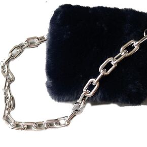 Chargances Heavy Chunky Bag Chain Strap Mental Handbag Purse Chain Thick Paperclip Bag Chain Replacement Shoulder Handle Chain Accessories with Metal Buckles for Women and Girls (Gold) in Kuwait