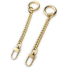NextFashion Purse Strap Extender [7mm] Mini for Bag Chain Extension [Gold]