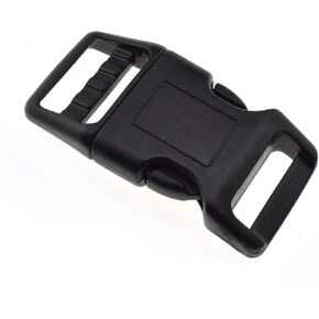 SGH Pro Quick Side Release Buckles 0.65 Inch Wide Curve Surface for Human Body 10 Pack One Side Adjustable Clips Snap Heavy Duty Plastic for Nylon Strap Webbing Backpack Fanny Pack Belt Dog Collars