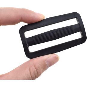 2 Inch Tri Glides Slides Clips Buckles Gripping Knurled Edge No Slipping Solid 10 Pack for Collars Aprons Sling Bag Adjustable Straps Belt Big Slots No Sharp Edges No Sewing