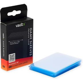 Vault X Narrow (Catan) Board Game Sleeves for Cards of 54x80mm Protect, Preserve with Non-PVC Anti-Static Fitted Sheath (60pcs)