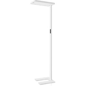 Pure Light Floor Lamp - Motion Sensor Lamp, 100W Full-Spectrum Standing Lamp for Bedroom, Living Room & Office - 36000+h Lifetime, 95000LM, 4000K, White Floor Lamp