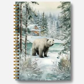 دفتر عيد الميلاد، مجلة الدب عيد الميلاد مزرعة، هدايا الدب، هدايا مكتب عيد الميلاد لزملاء العمل، دفتر تكوين عيد الميلاد، دفتر عيد الميلاد دوامة 5.5x8.3 بوصة in Kuwait