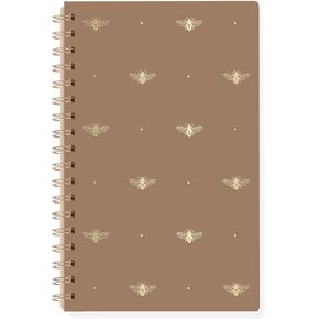 Fringe Studio Classic Paperback Spiral Journal, CLASSIC BEE 6" w x 9.5" h, 160 pages, Memento Collection (140PA001FSC)
